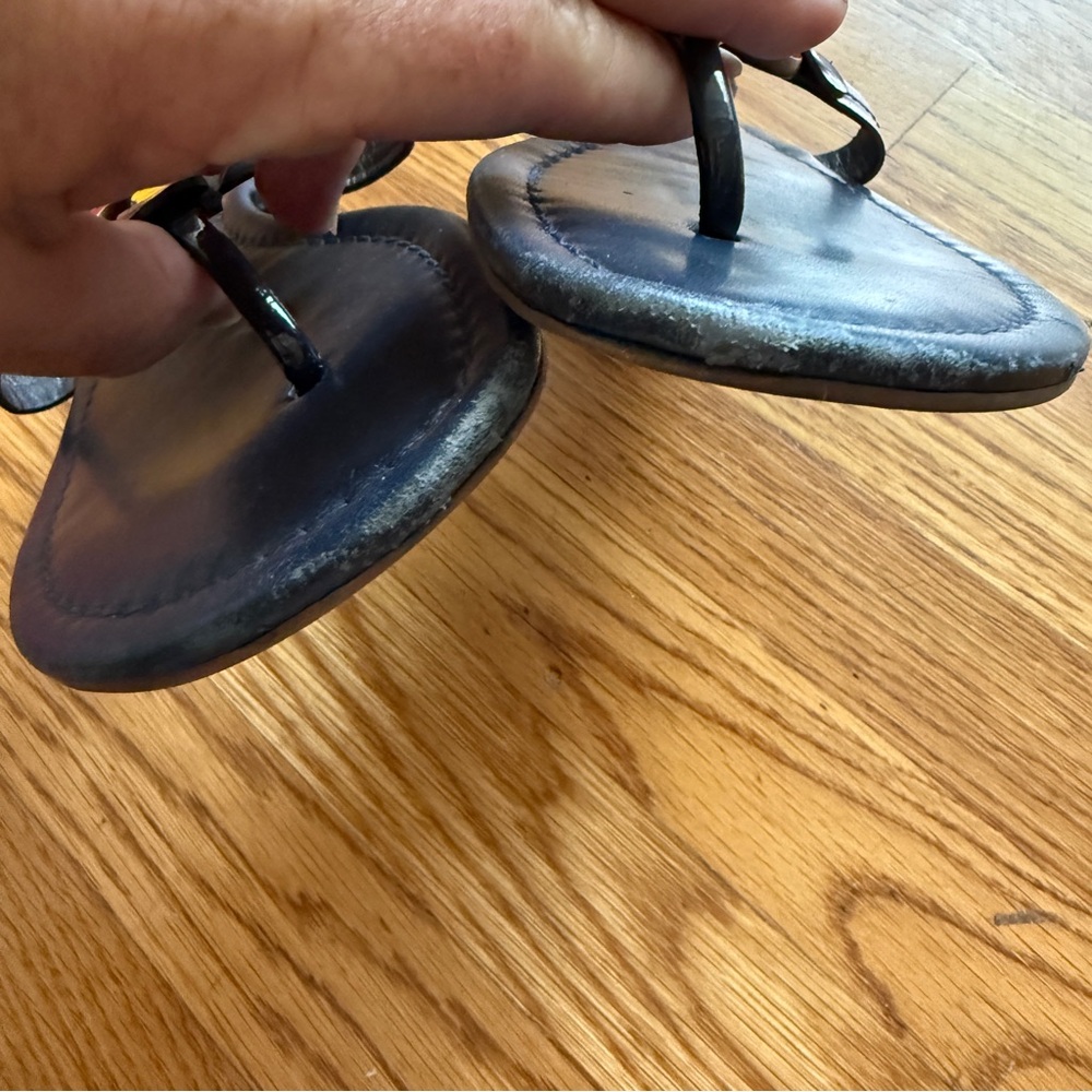 Tory Burch rainbow patent leather Miller sandals 9.5 - Picture 6 of 8